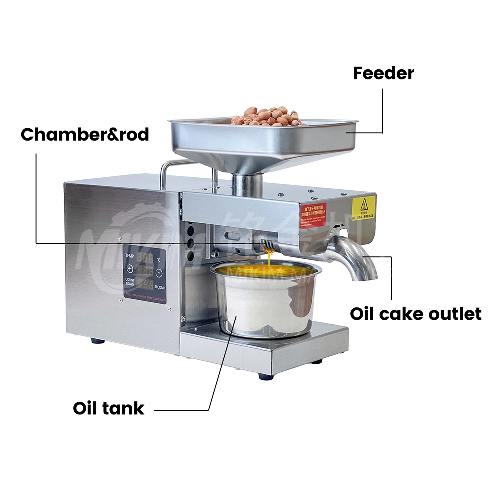 Automatic Small Household Oil Pressers Home Use Mini Oil Press Machine Sunflower Seed Cooking Oil Making Machine