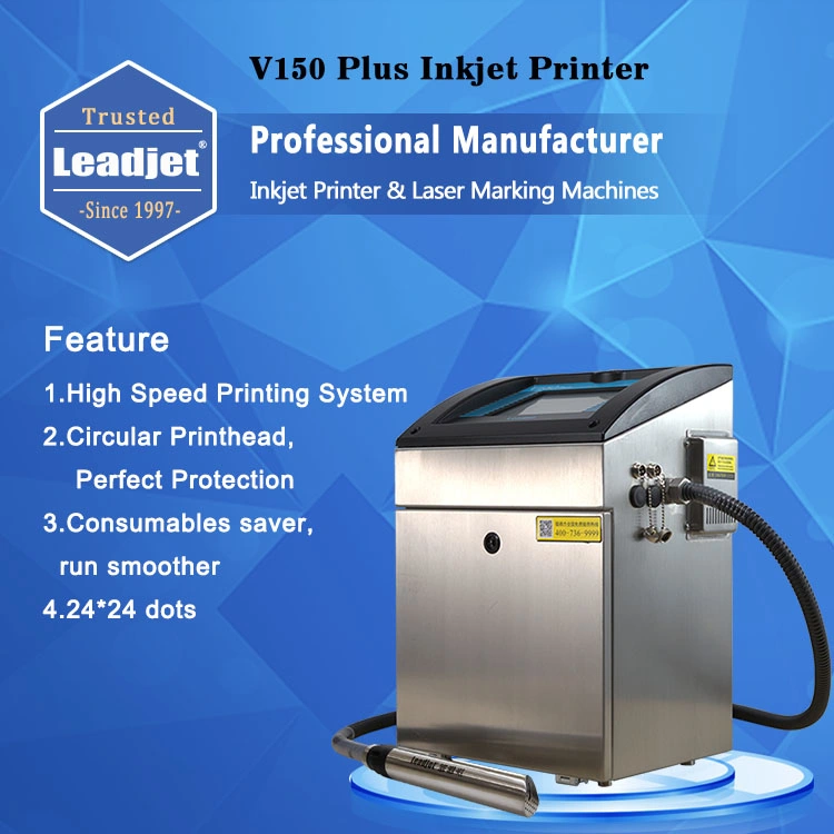 Leadjet Round Nozzle Online Date Number Inkjet Printing Machine Printer