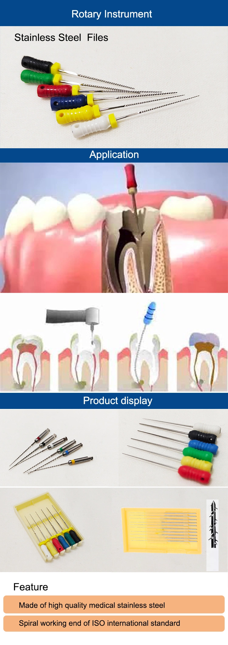 Dental Medical Supply Niti Universal Rotary Root Canal Endodontics
