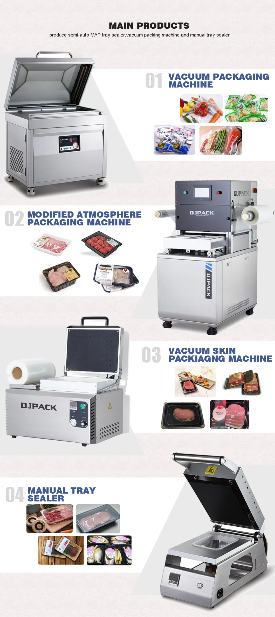 Double Chamber Vacuum Packaging Machine with Ce Certification (DZ-500-2S)