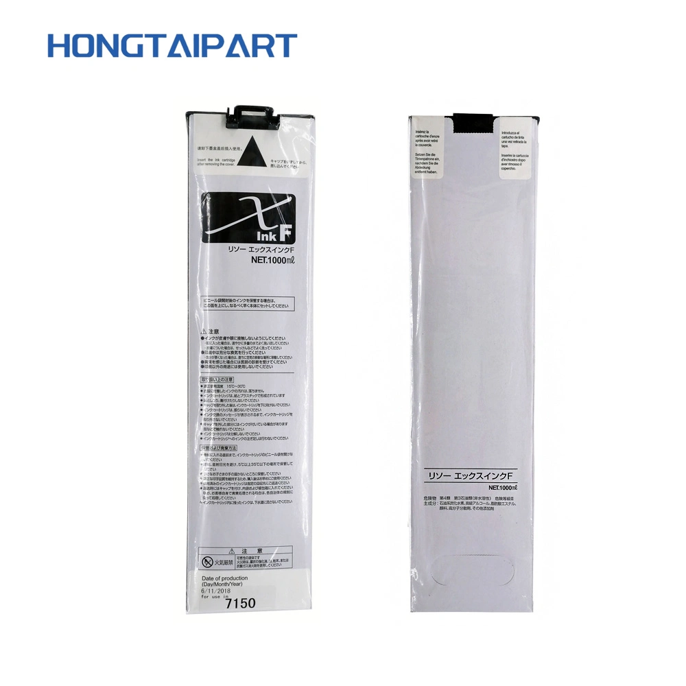 Hongtaipart Compatible Color Refill Ink Cartridge S-6701g S-6702g S-6703G S-6704G for Riso Comcolor 3110 3150 7110 7150 9150 Printer Parts Cmyk 1000ml