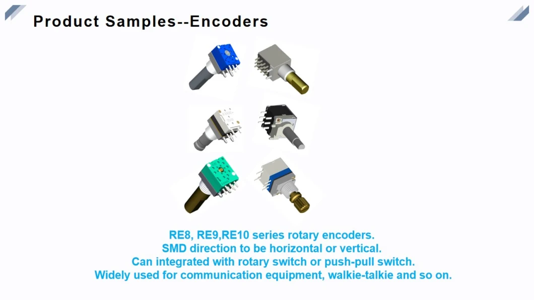 Vertical Type Ec11 Rotary Encoder 5V 10mA Metal Shaft Encoder