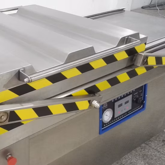 Dz800/2s Double Chamber Food Packer Packaging/Pack/Vacuum Packing Machine for Meat Chicken Fish