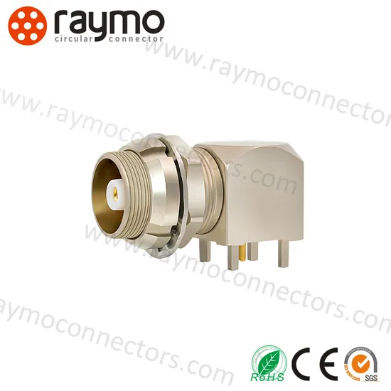 00s 0s 1s 2s Series EPS Elbow Receptalce with Two Nuts Fixing Circular Push Pull Connectors 