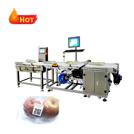 Automatic Vegetable Fruit Box Paging Weight Flat Surface Labeling Machine Printing Bag Label Applicator Sticker Labeling Machine 